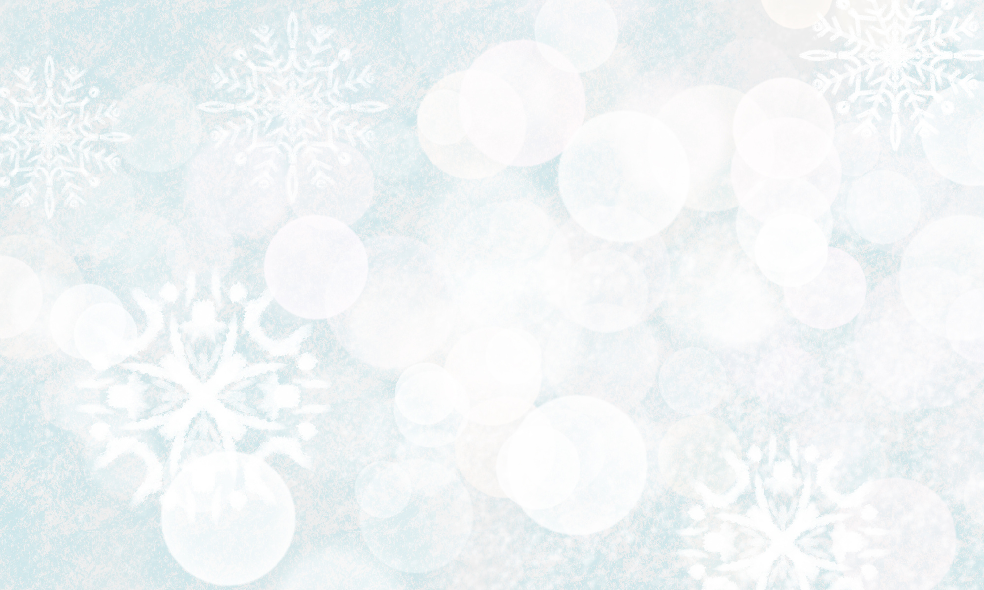 White Snowflakes and Bokeh Lights